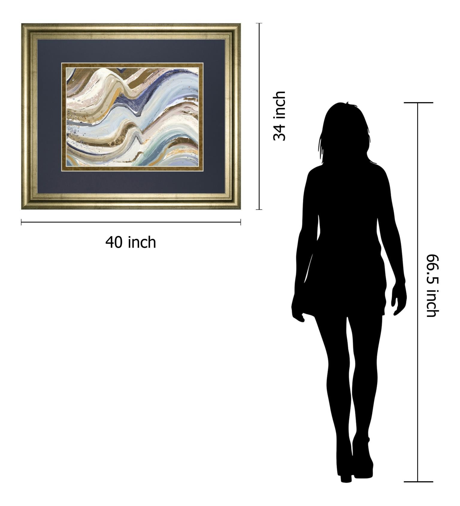 Earth Tone New Concept By Patricia Pinto 34X40 Framed Print