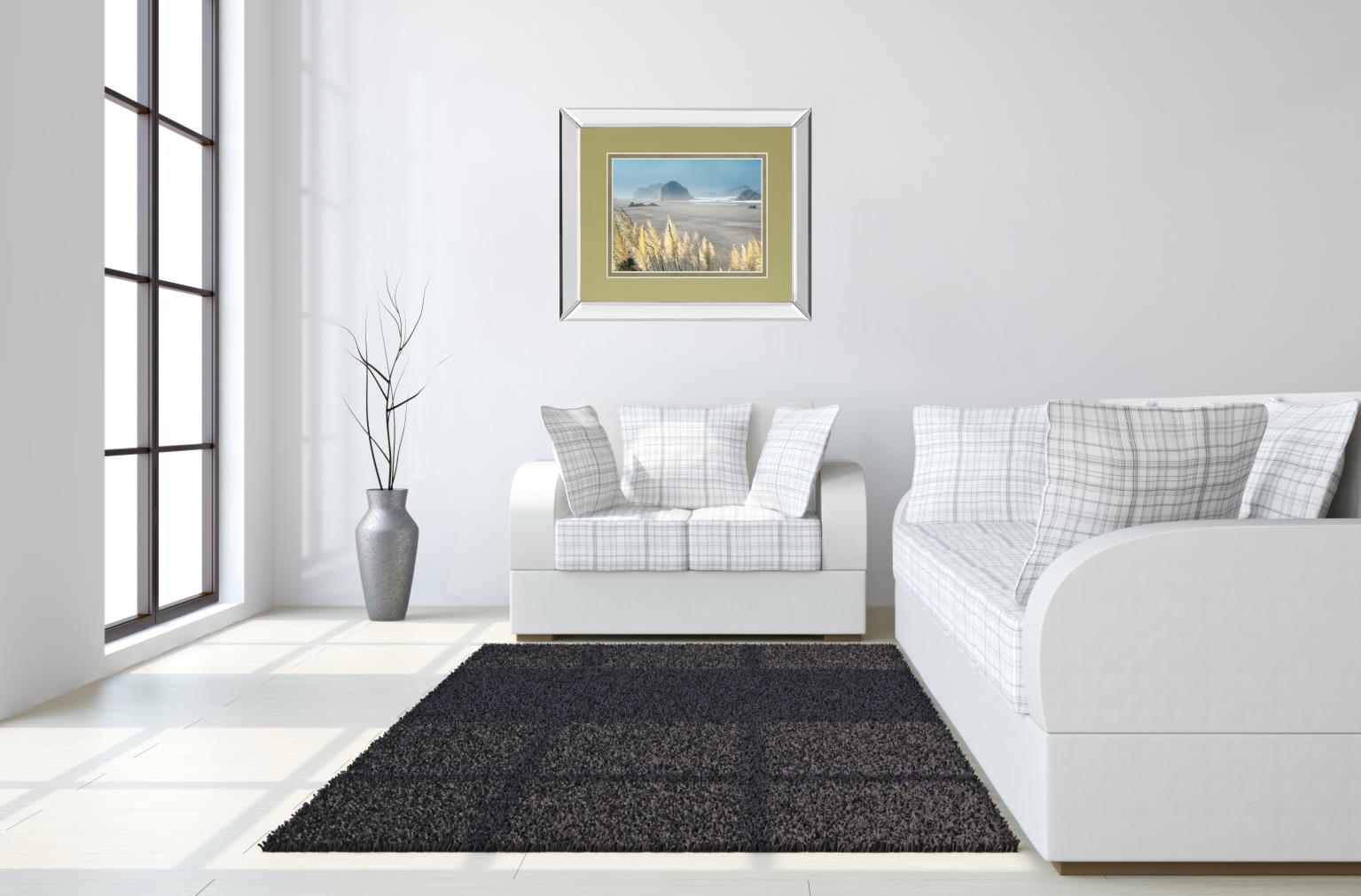 Mirrored Frame Pompas Beach By Frates 34X40 Mirror Frame Print