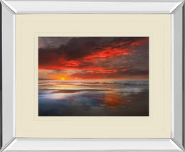 Mirrored Frame Before The Moon By Mike Calascibetta 34X40 Mirror Frame Print