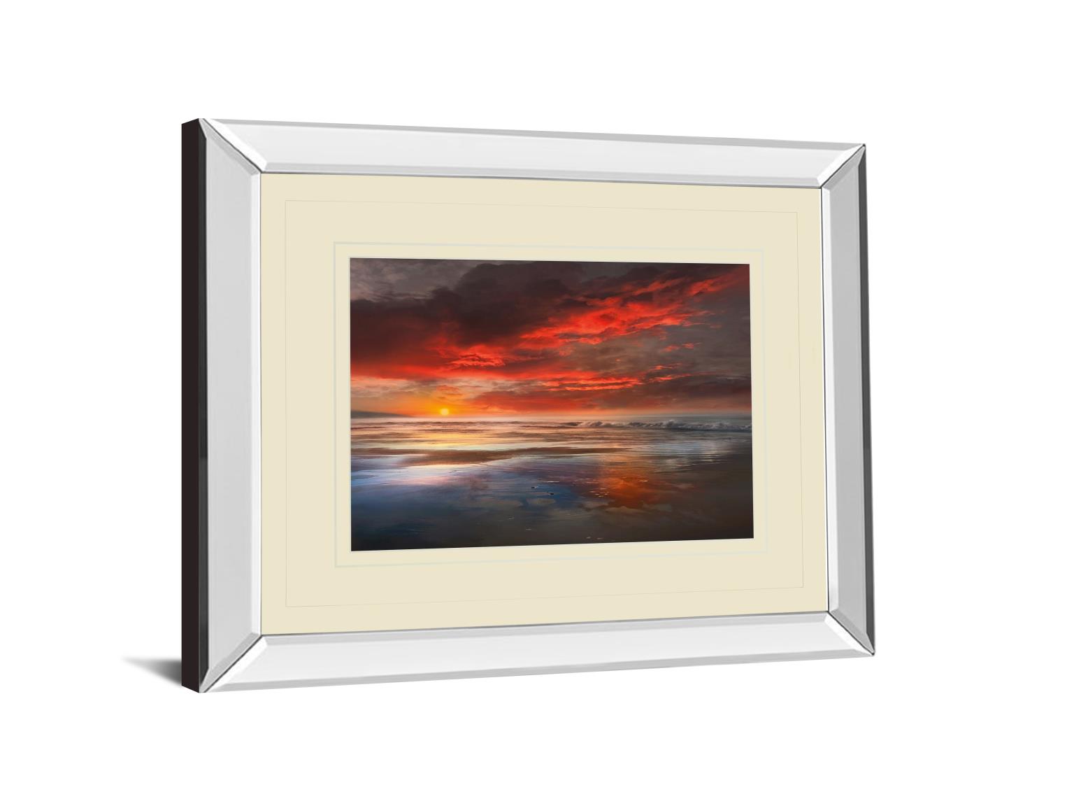 Mirrored Frame Before The Moon By Mike Calascibetta 34X40 Mirror Frame Print