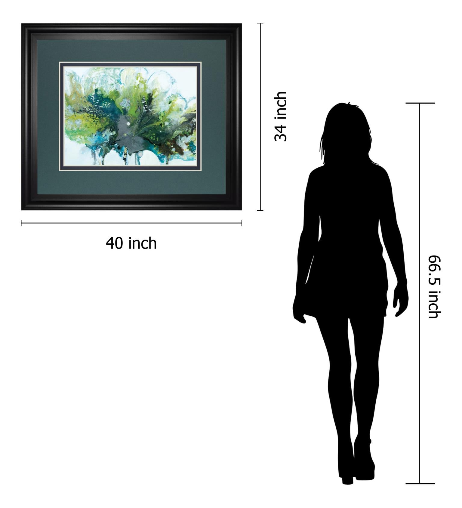 Imperial Frost By N. Barnes 34X40 Framed Print