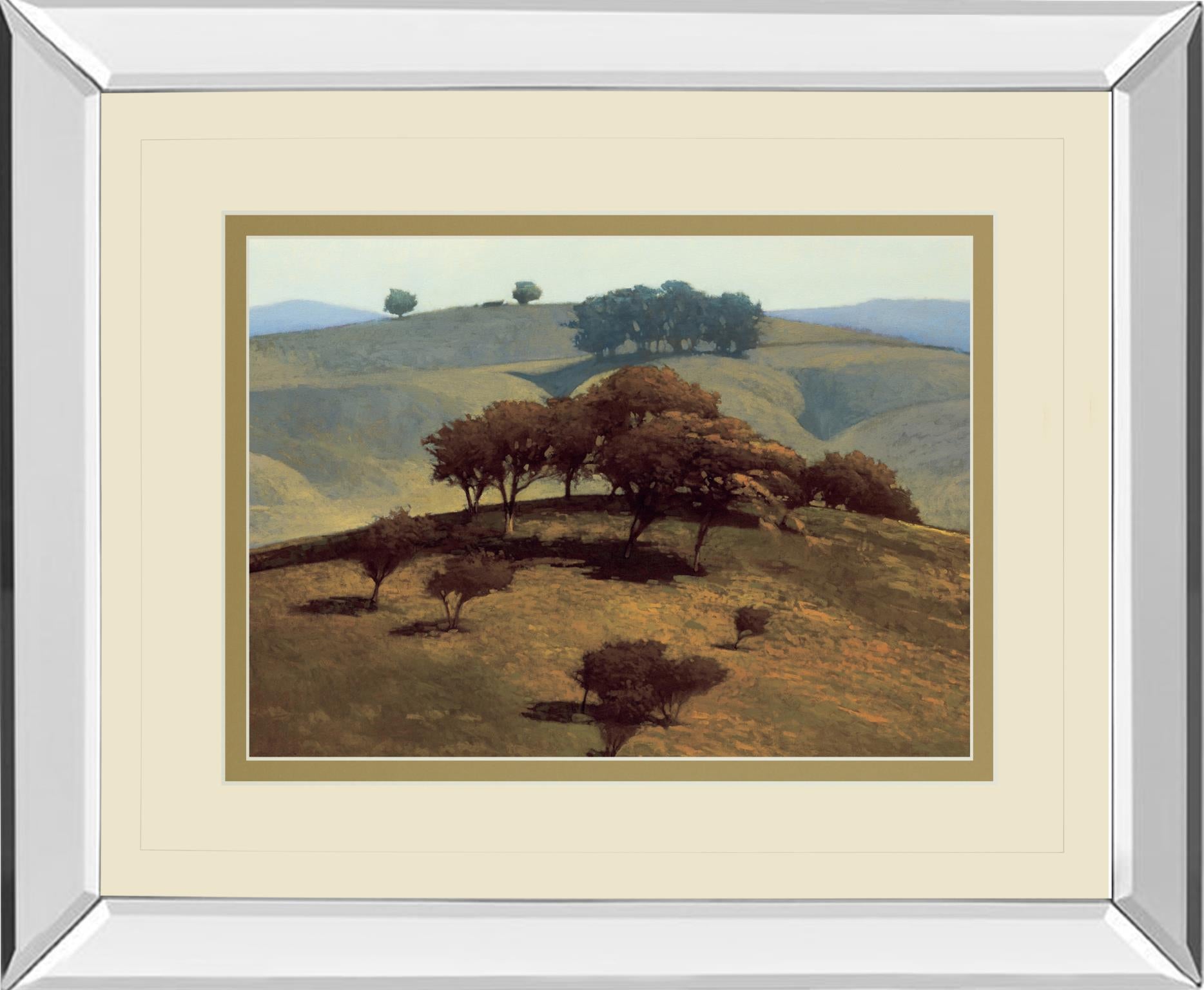 Mirrored Frame Hills Near Chico By N. Bohne 34X40 Mirror Frame Print