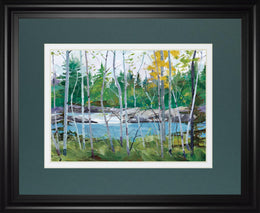 Extounge Rapids By G. Forsythe 34X40 Framed Print