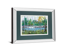 Mirrored Frame Extounge Rapids By G. Forsythe 34X40 Mirror Frame Print