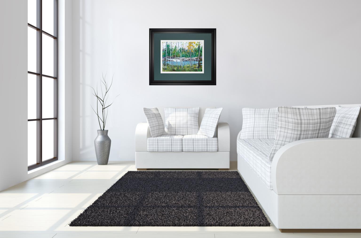 Extounge Rapids By G. Forsythe 34X40 Framed Print