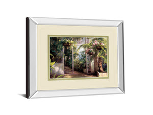 Mirrored Frame Atriums First Light I By Hali 34X40 Mirror Frame Print
