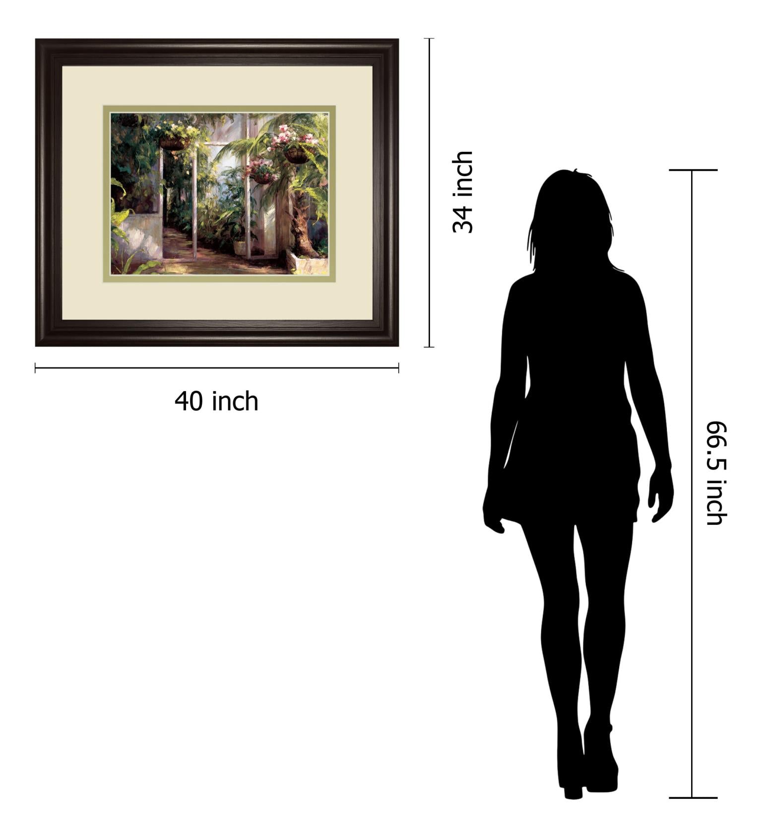 Atriums First Light I By Hali 34X40 Framed Print