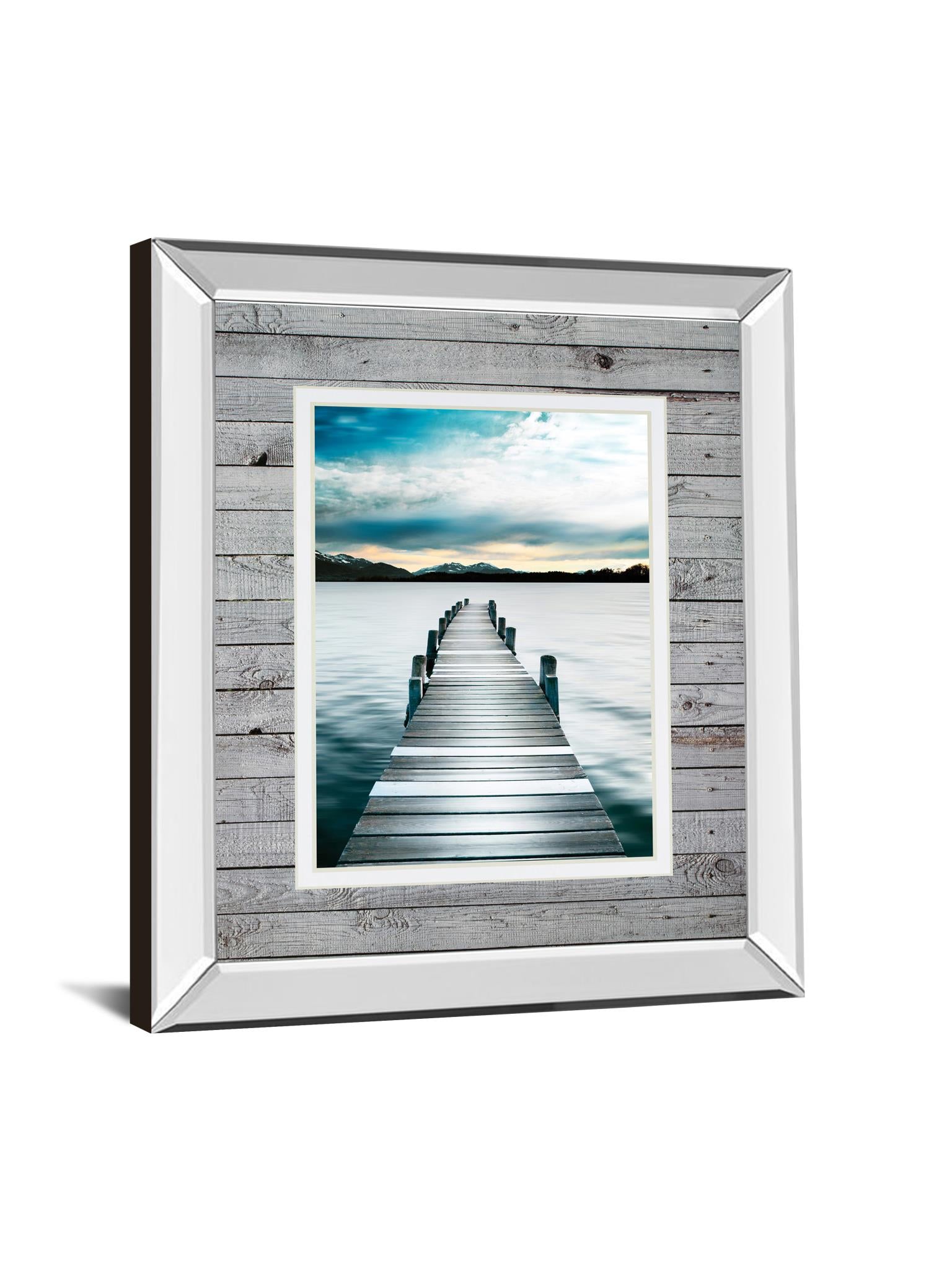Mirrored Frame Jetty By Interfoto - Danita Delimont 34X40 Mirror Frame Print