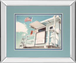 Mirrored Frame The Cabin By Natasia Cook 34X40 Mirror Frame Print