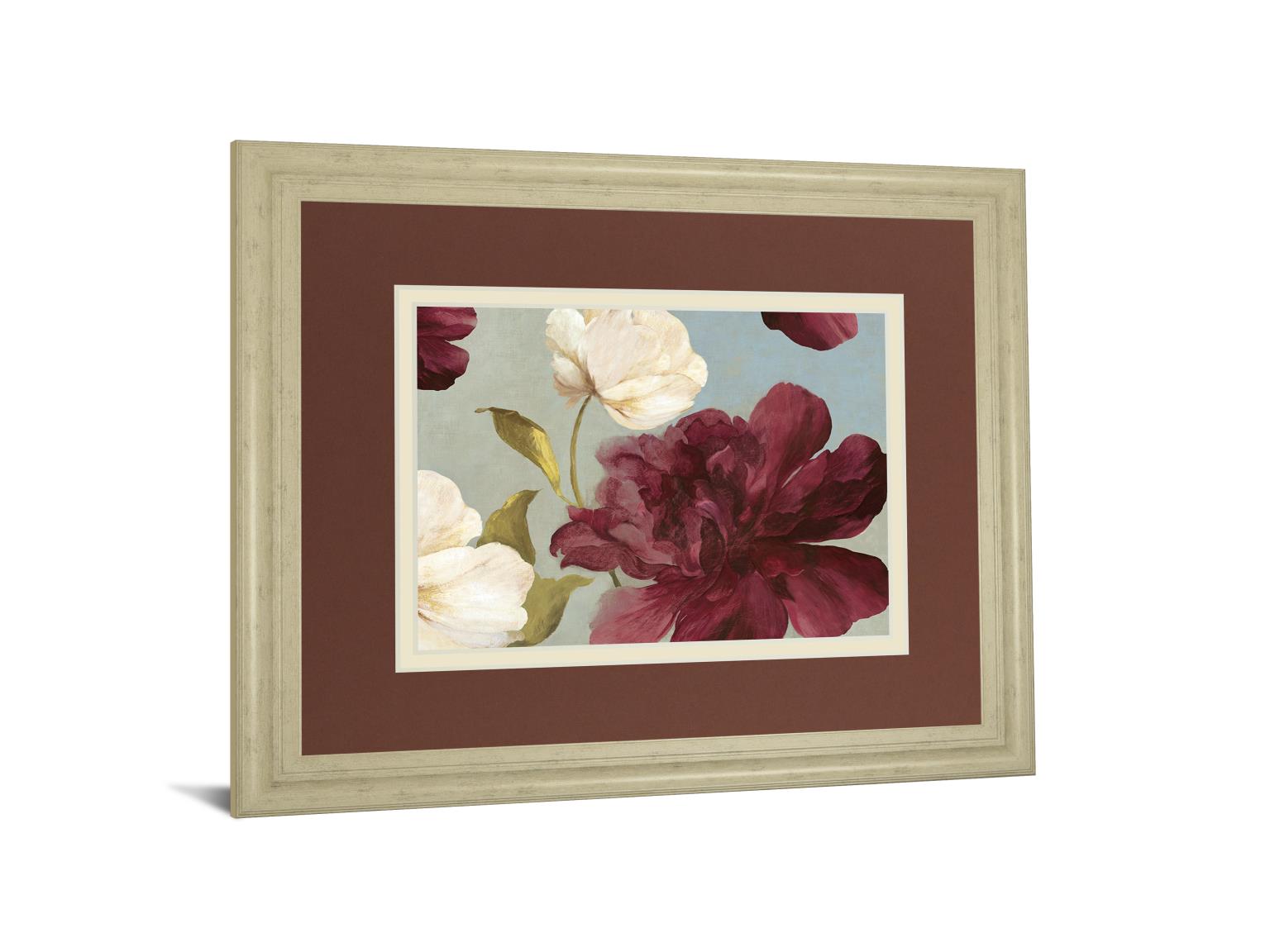 Deep Peonies Ii By Asia Jensen 34X40 Framed Print