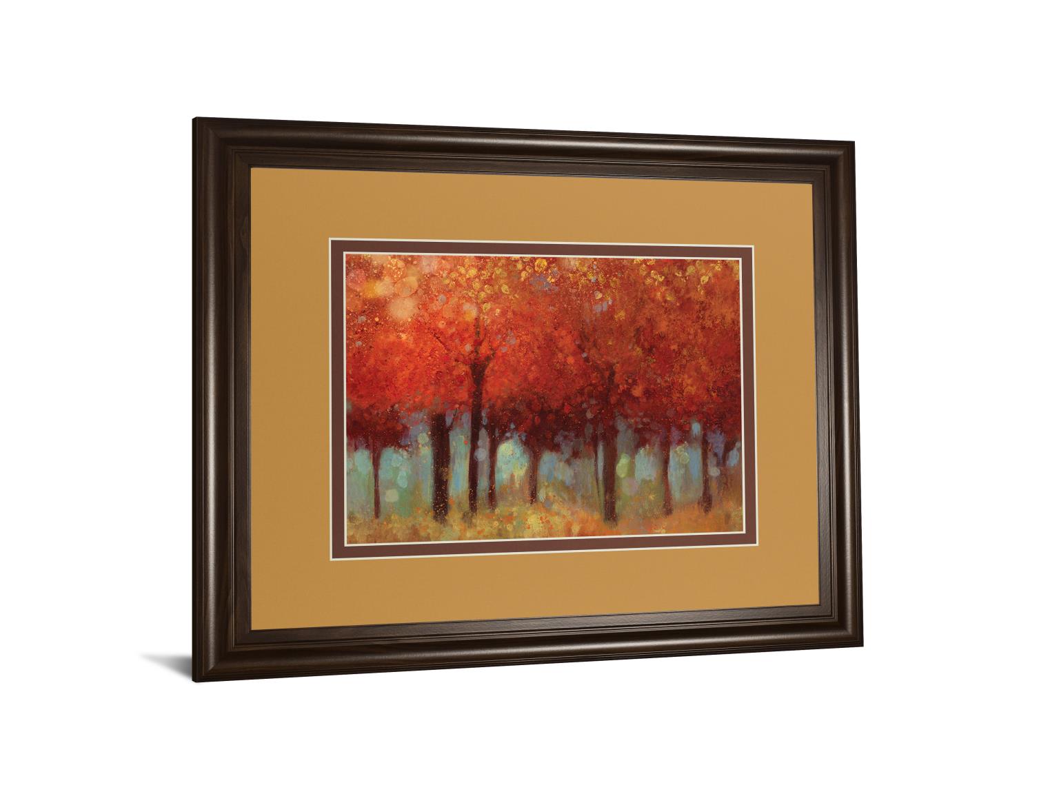 Red Forest By Asia Jensen 34X40 Framed Print