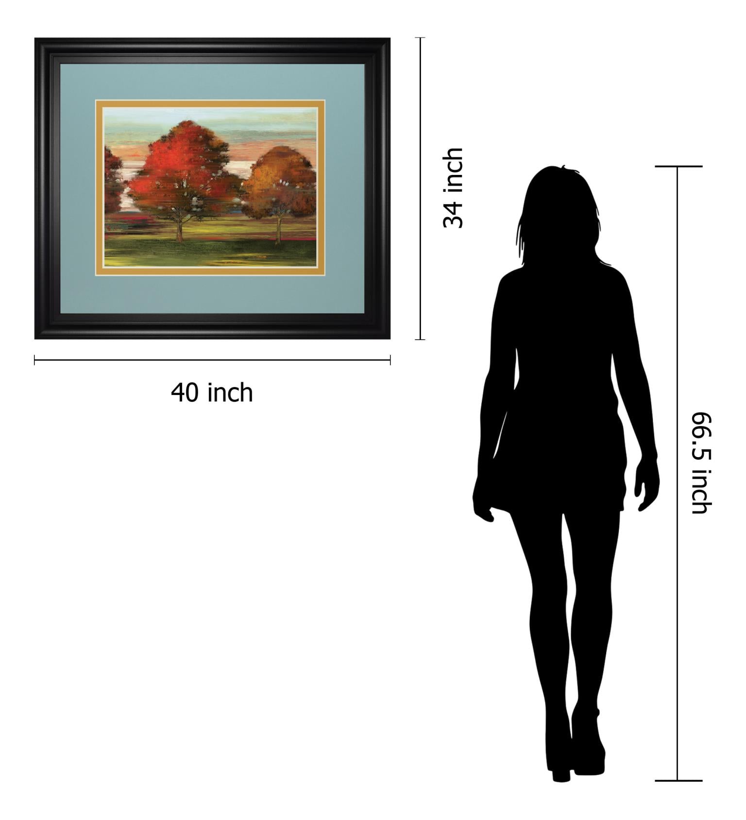 Tress In Motion By Alison Pearce 34X40 Framed Print