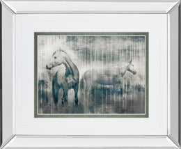 Mirrored Frame Grey Serenade By Edward Selkirk 34X40 Mirror Frame Print