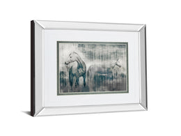 Mirrored Frame Grey Serenade By Edward Selkirk 34X40 Mirror Frame Print
