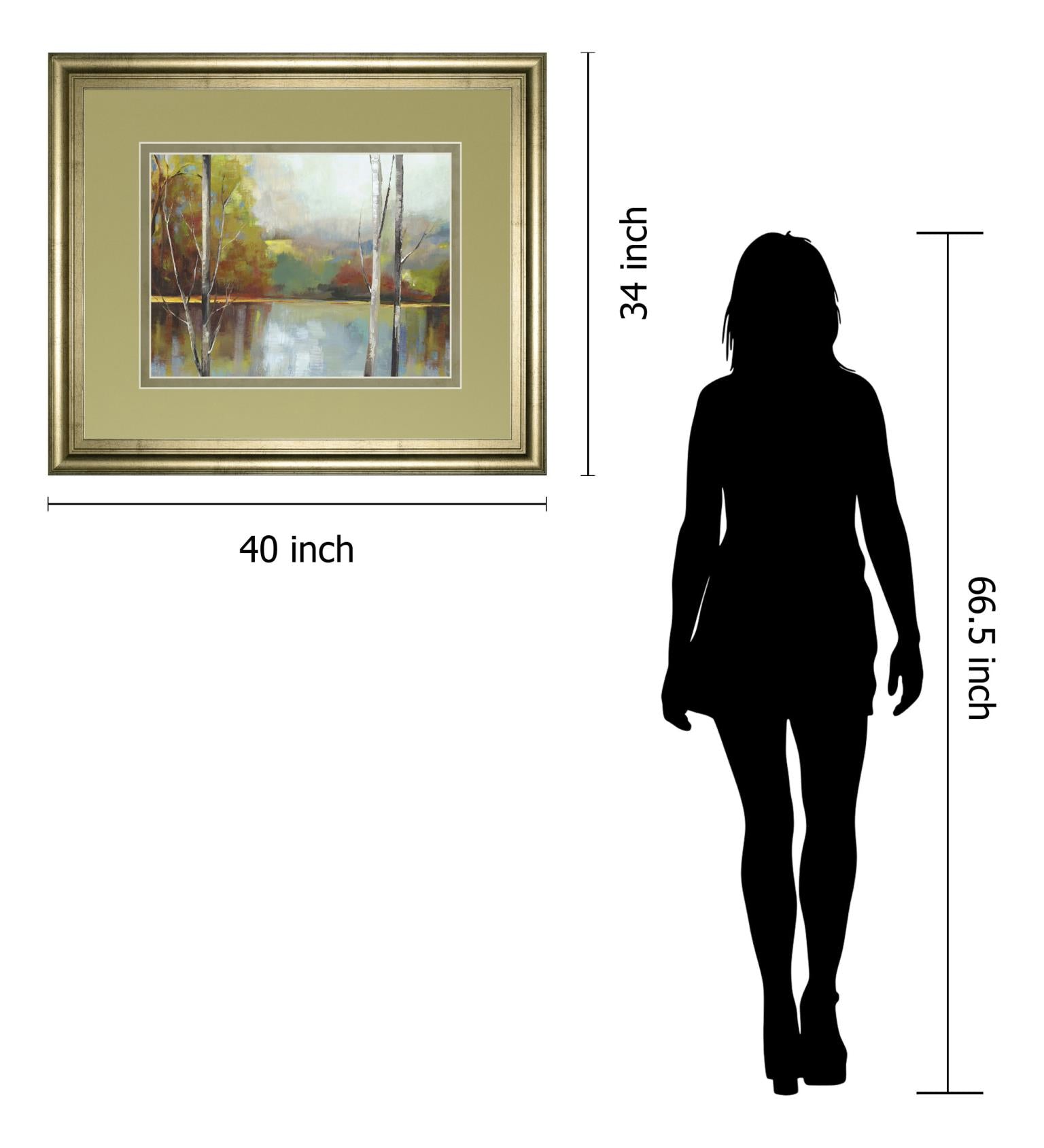 Still Water By Trent Thompson 34X40 Framed Print