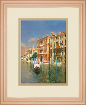 The Grand Canal, Venice By Rubens Santora 34X40 Framed Print