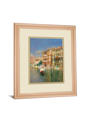 The Grand Canal, Venice By Rubens Santora 34X40 Framed Print