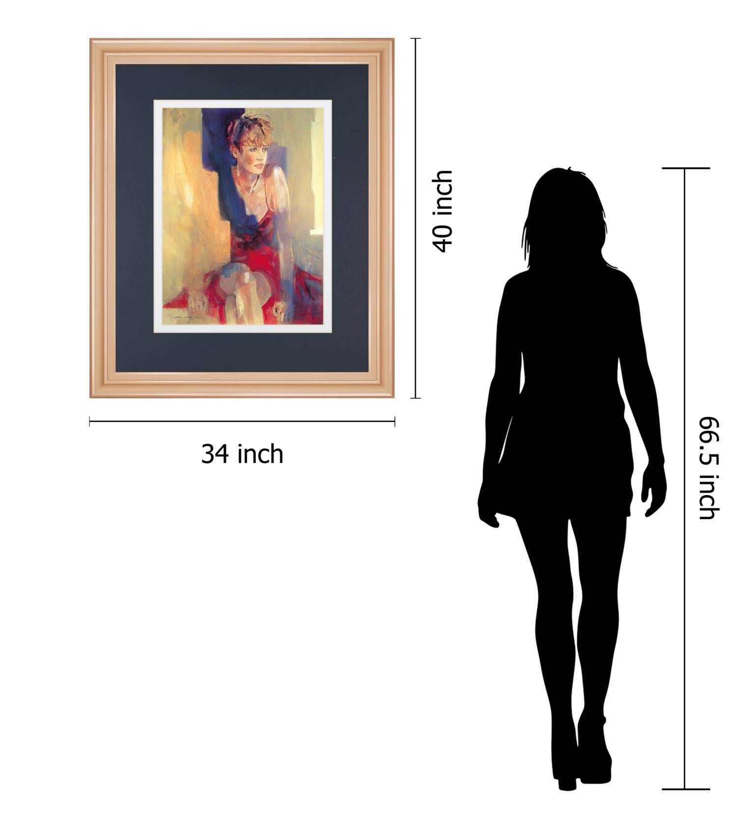 Odalisque L By Christine Comyn 34X40 Framed Print