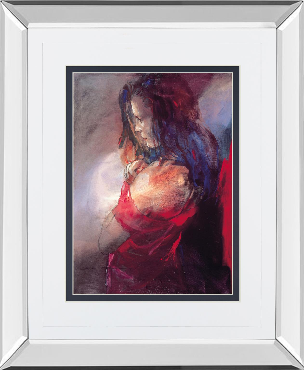 Mirrored Frame Odalisque Ii By Christine Comyn 34X40 Mirror Frame Print