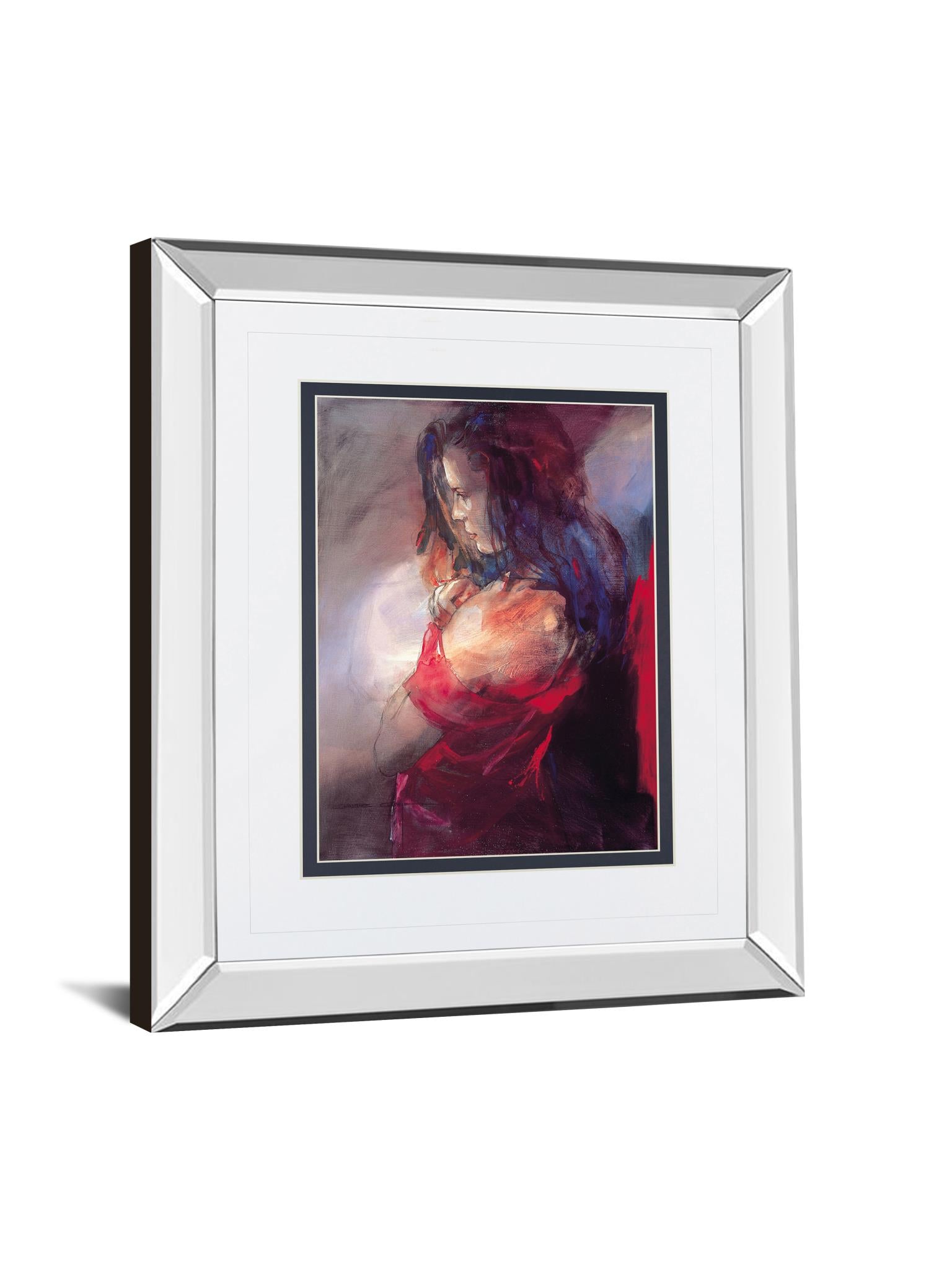 Mirrored Frame Odalisque Ii By Christine Comyn 34X40 Mirror Frame Print