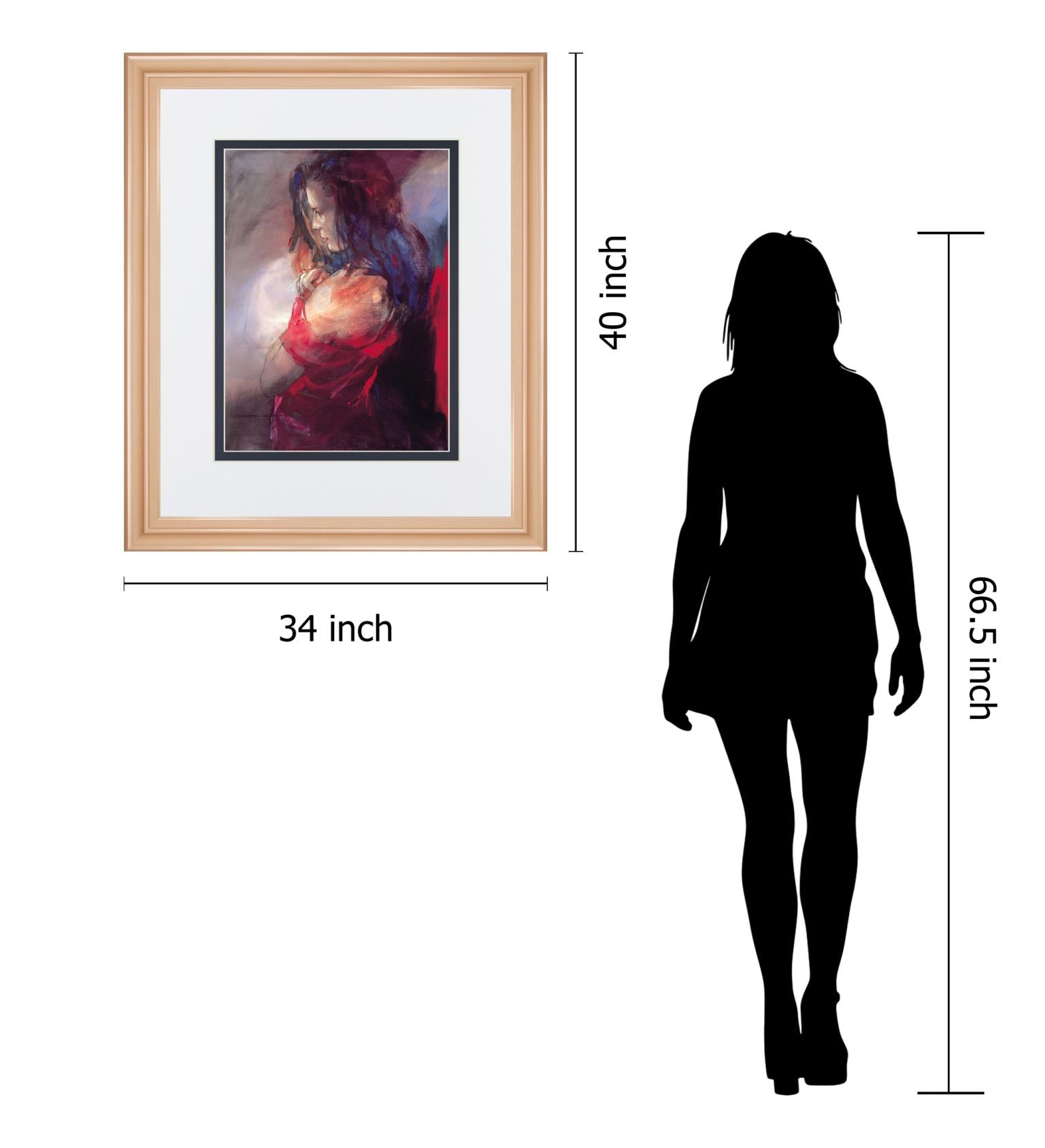 Odalisque Ii By Christine Comyn 34X40 Framed Print