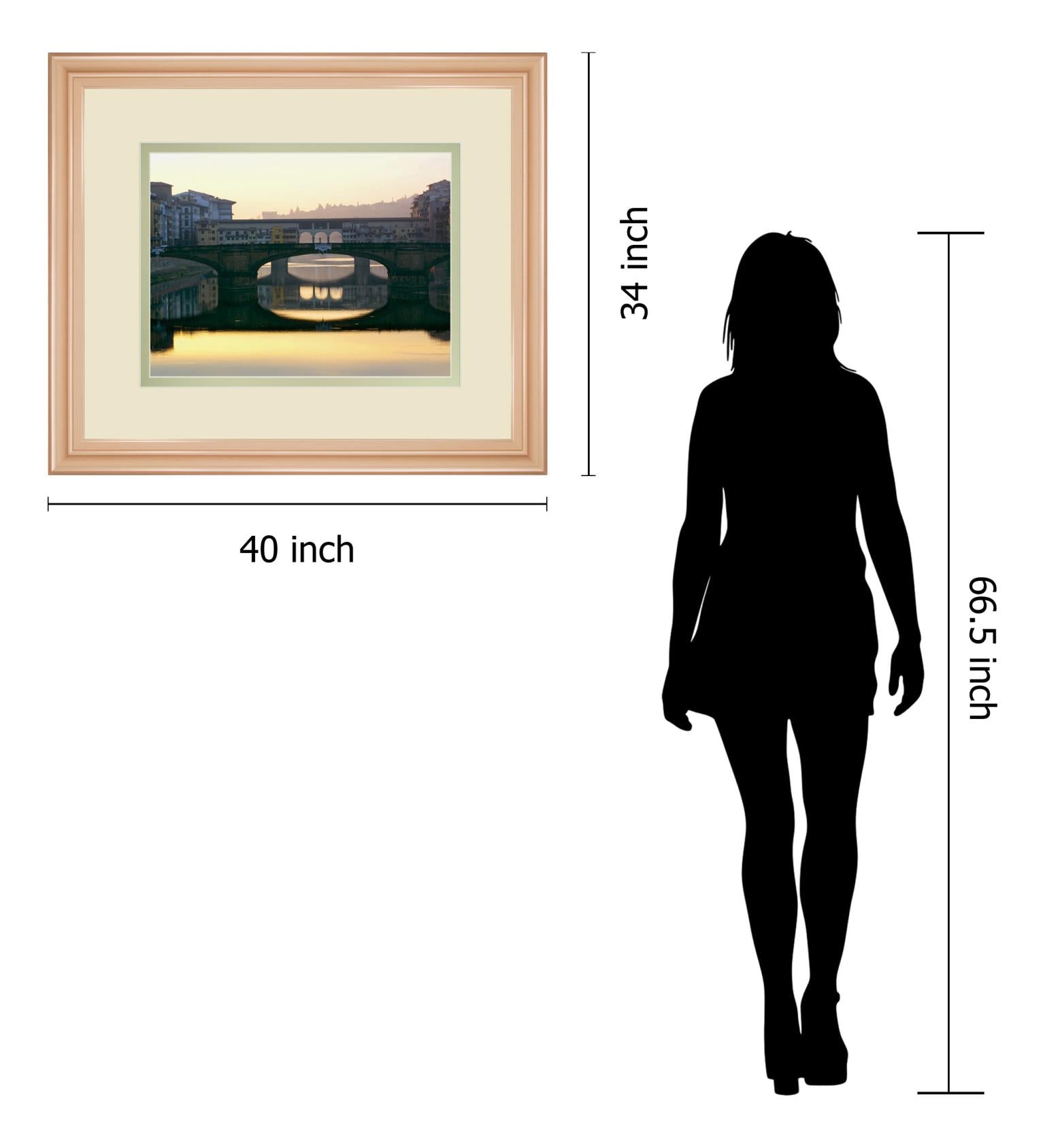 Ponte Vecchio By Bill Philip 34X40 Framed Print