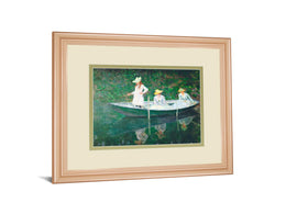 The Boat At Giverny By Claude Monet 34X40 Framed Print
