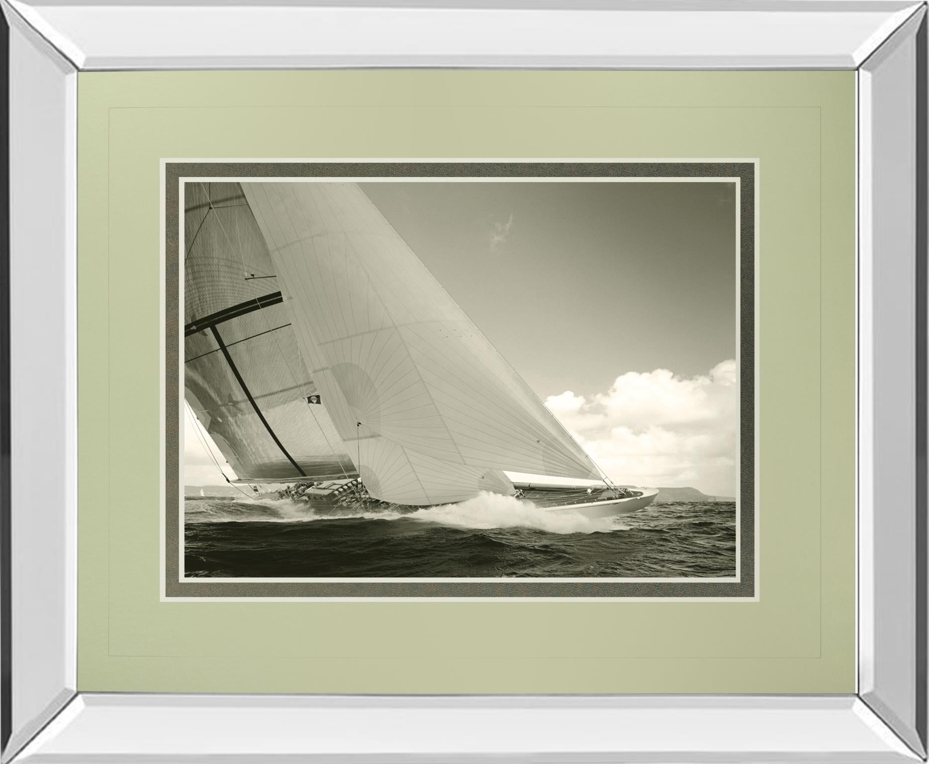 Mirrored Frame Sea Spray I By Michael Kahn 34X40 Mirror Frame Print