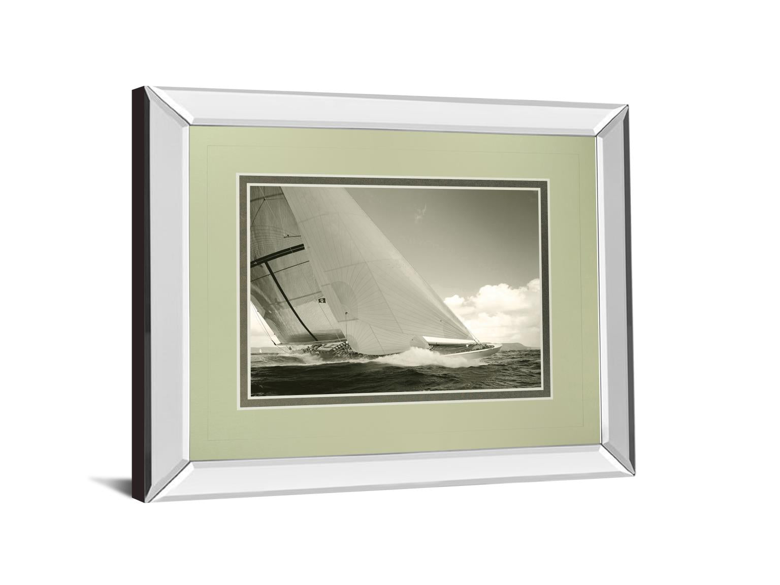 Mirrored Frame Sea Spray I By Michael Kahn 34X40 Mirror Frame Print