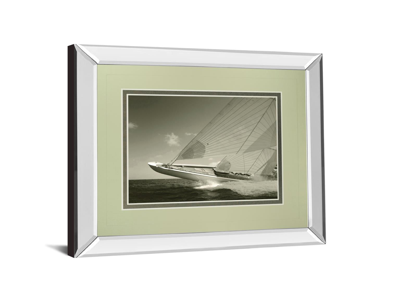 Mirrored Frame Sea Spray Ii By Michael Kahn 34X40 Mirror Frame Print