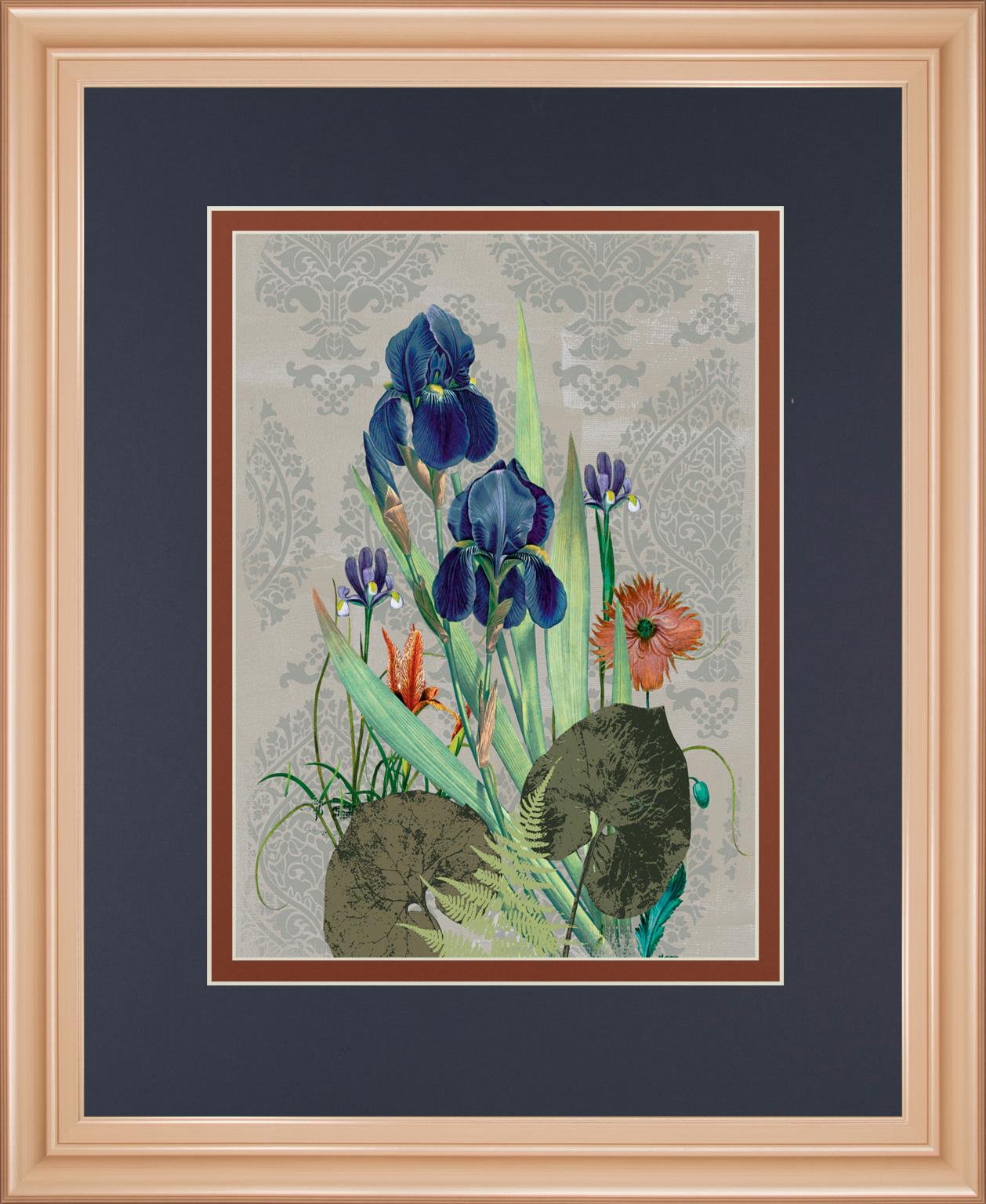 Summer Flowers I By Ken Hurd 34X40 Framed Print