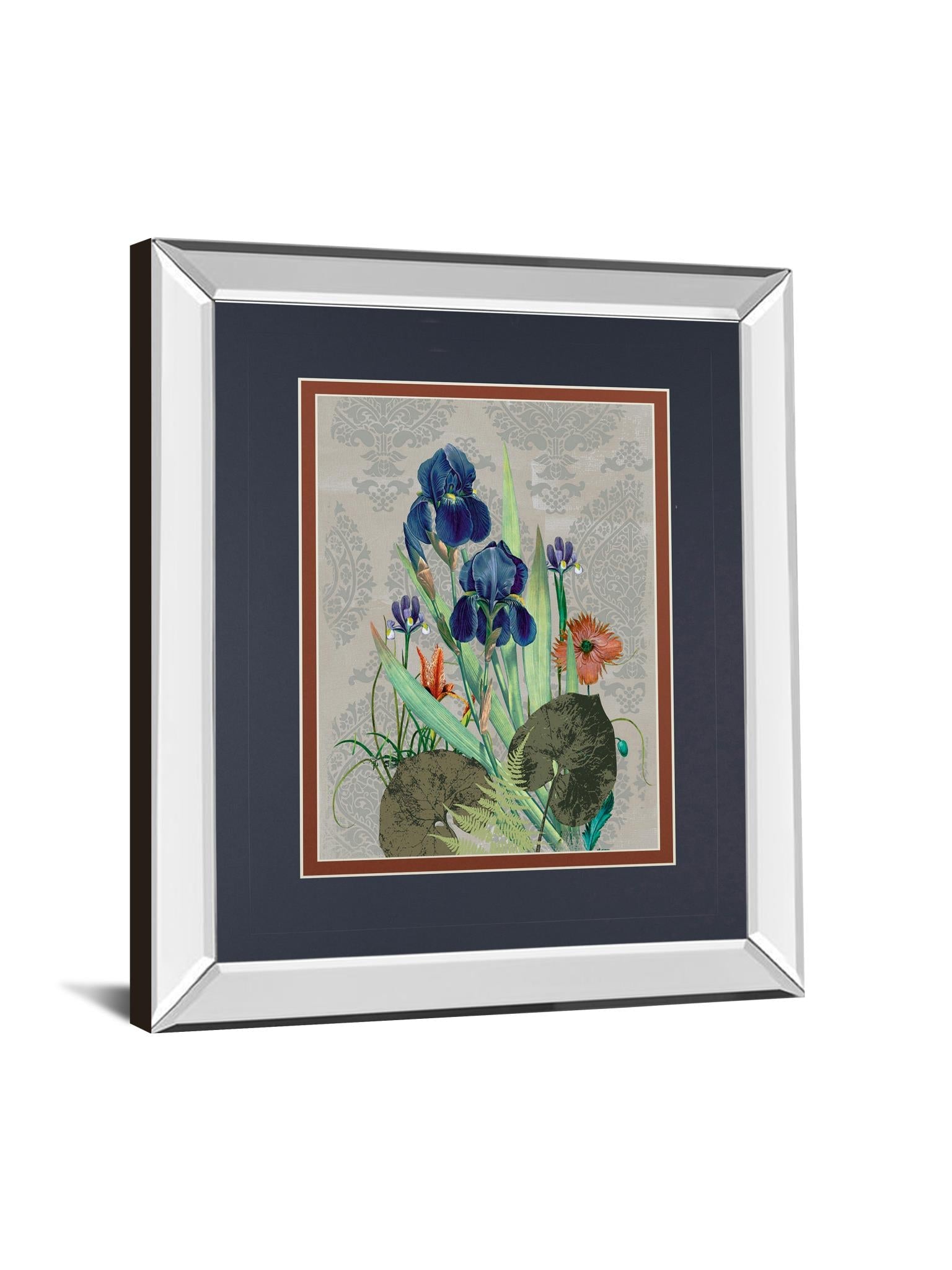 Mirrored Frame Summer Flowers I By Ken Hurd 34X40 Mirror Frame Print