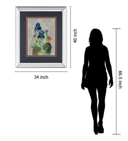 Mirrored Frame Summer Flowers I By Ken Hurd 34X40 Mirror Frame Print