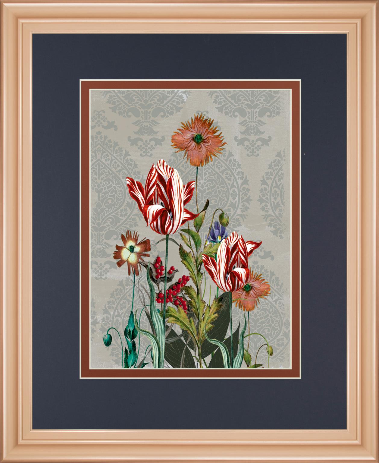 Summer Flowers Ii By Ken Hurd 34X40 Framed Print