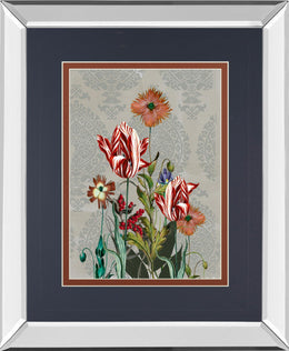 Mirrored Frame Summer Flowers Ii By Ken Hurd 34X40 Mirror Frame Print