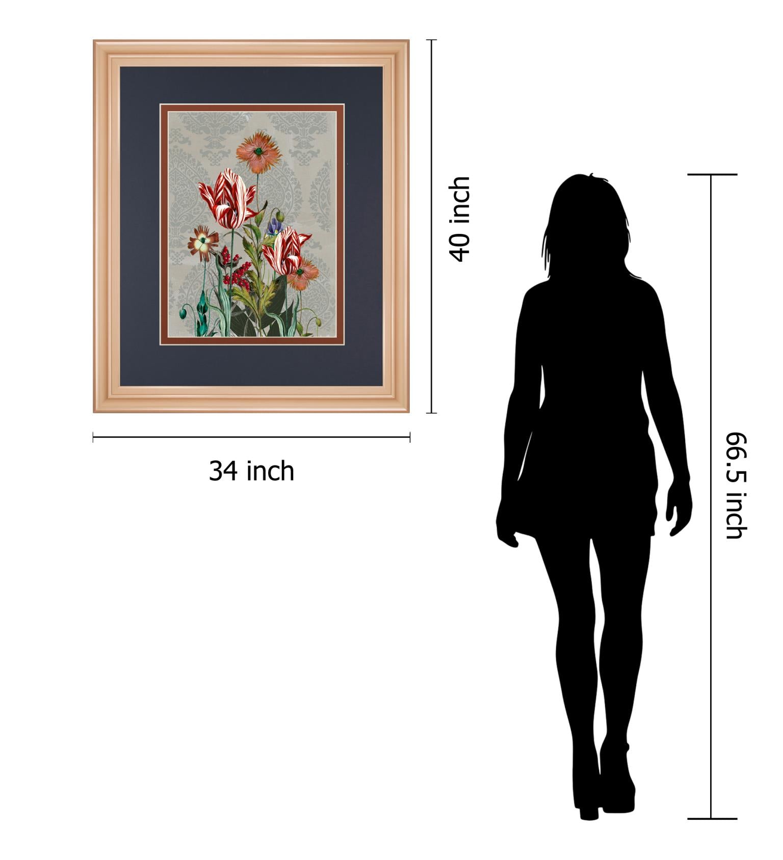 Summer Flowers Ii By Ken Hurd 34X40 Framed Print