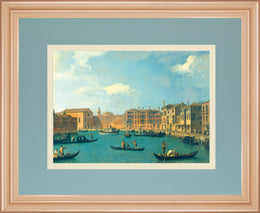 View Of The Canal Of Santa Chiara By Antonia Canaletto 34X40 Framed Print