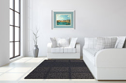 Mirrored Frame View Of The Canal Of Santa Chiara By Antonia Canaletto 34X40 Mirror Frame Print