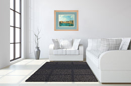 View Of The Canal Of Santa Chiara By Antonia Canaletto 34X40 Framed Print