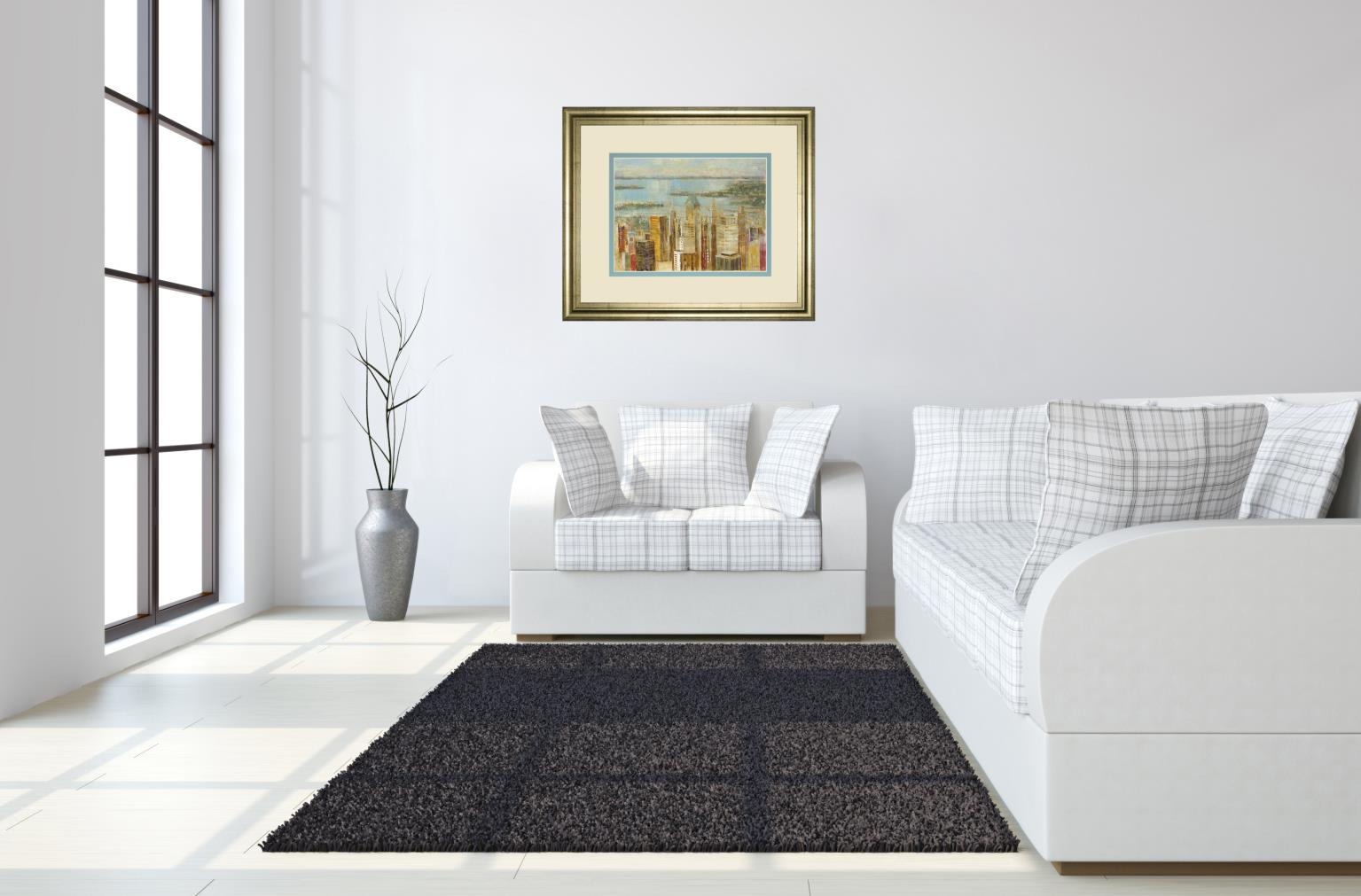 Cityscape By Longo 34X40 Framed Print
