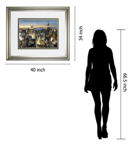 Big City By Alan Lambert 34X40 Framed Print