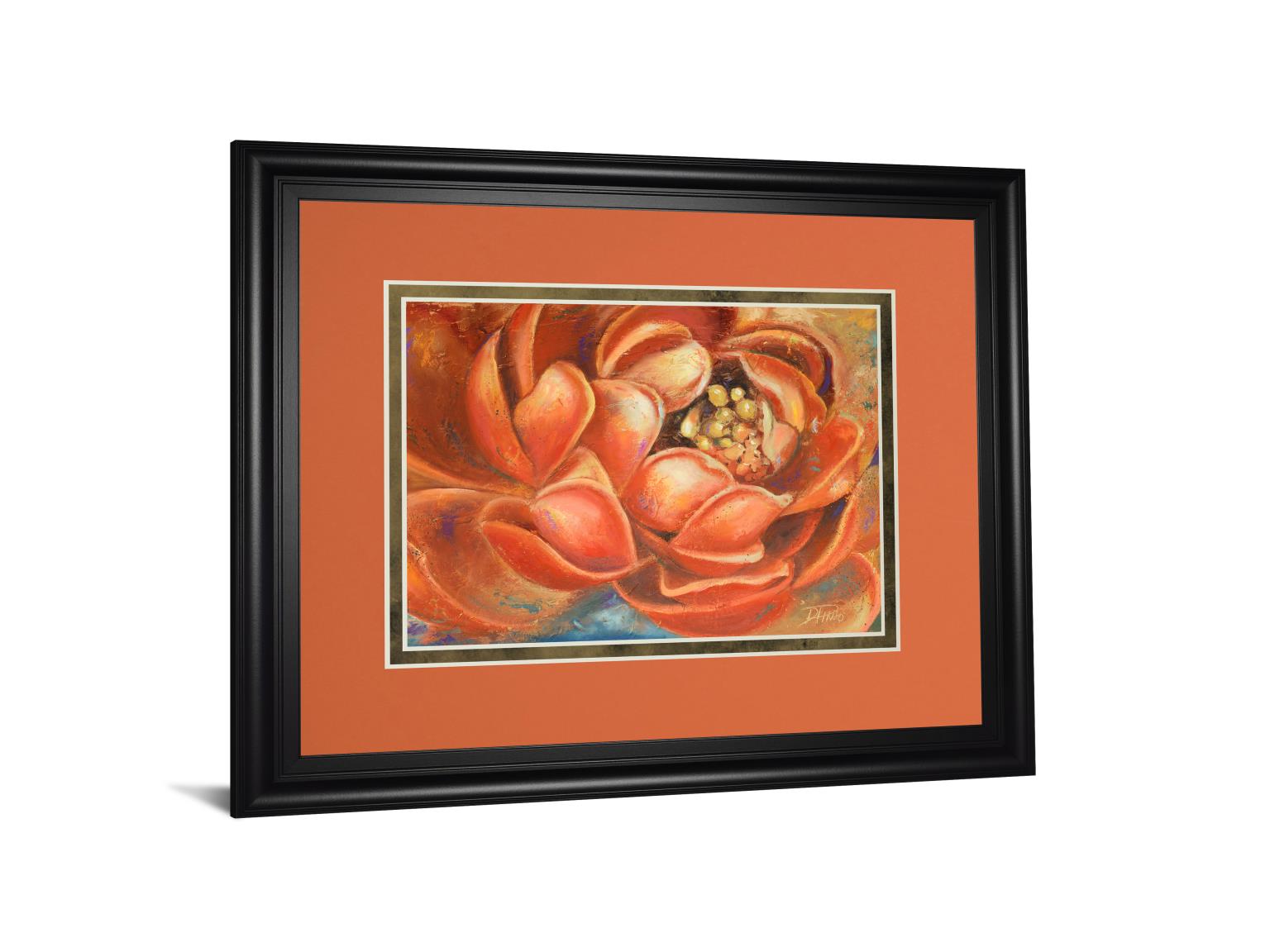 Red Lotus I  By Patricia Pinto 34X40 Framed Print