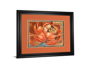Red Lotus I  By Patricia Pinto 34X40 Framed Print