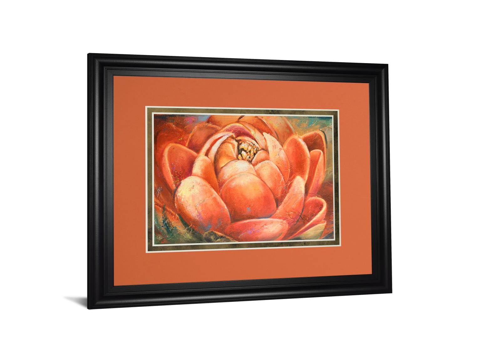 Red Lotus Ii By Patricia Pinto 34X40 Framed Print