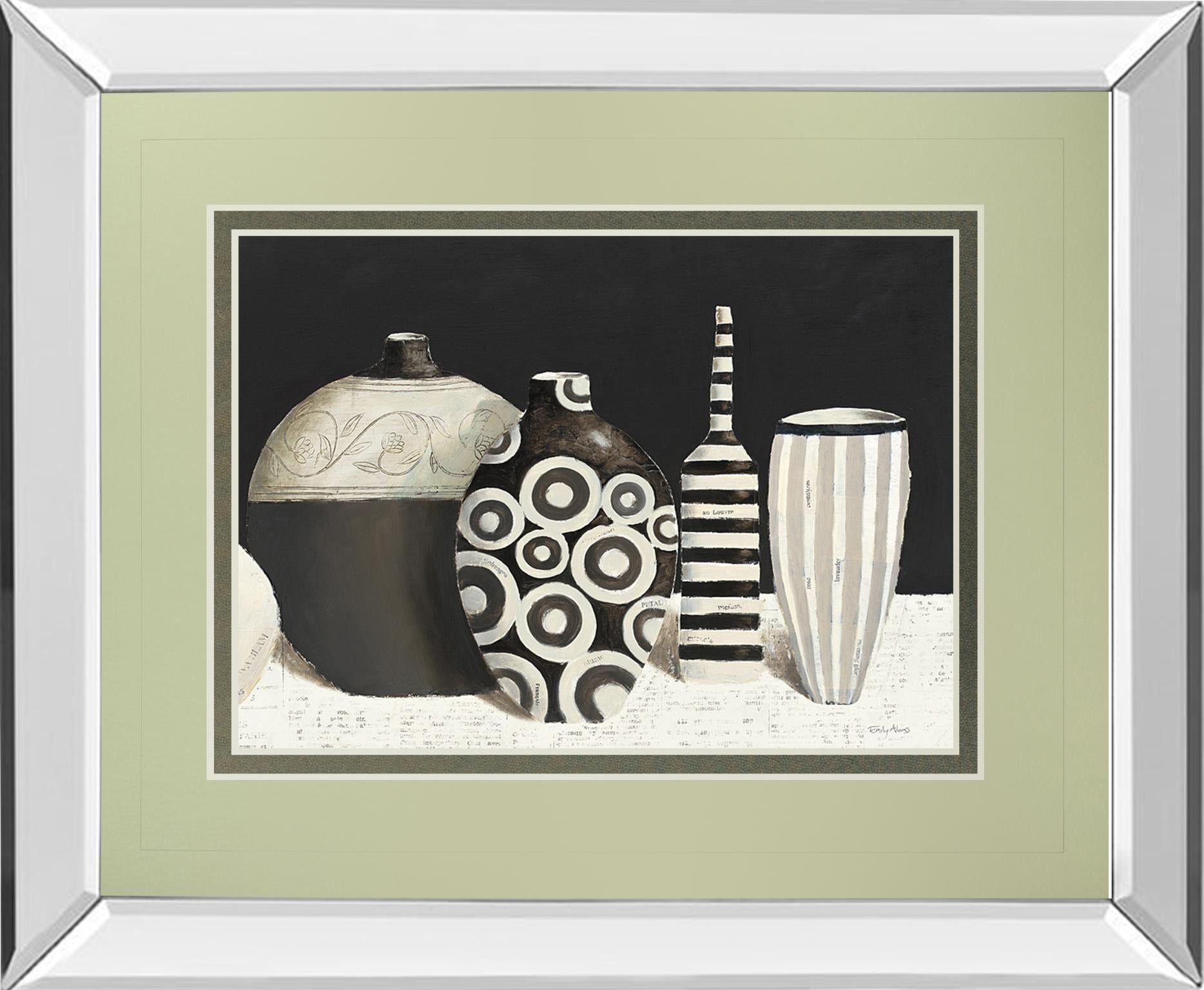 Mirrored Frame Objet D'Art By Emily Adams 34X40 Mirror Frame Print