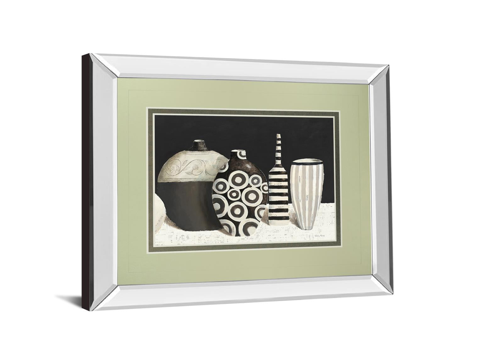 Mirrored Frame Objet D'Art By Emily Adams 34X40 Mirror Frame Print