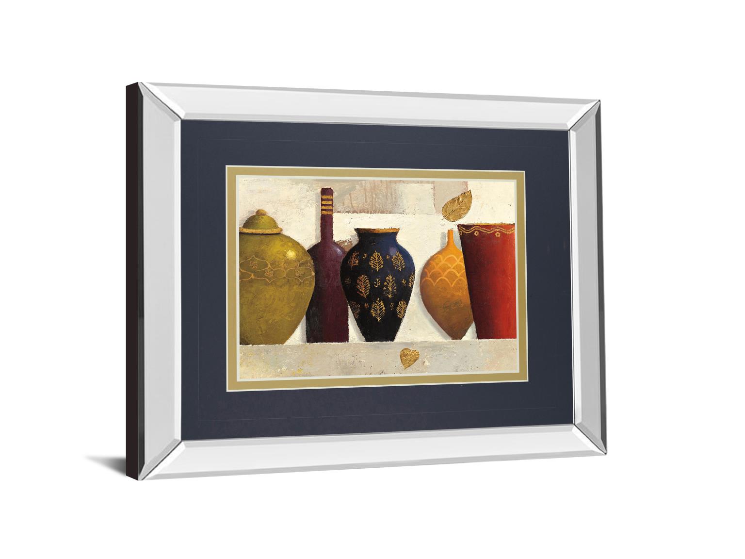 Mirrored Frame Jeweled Vessels By J. Wiens 34X40 Mirror Frame Print