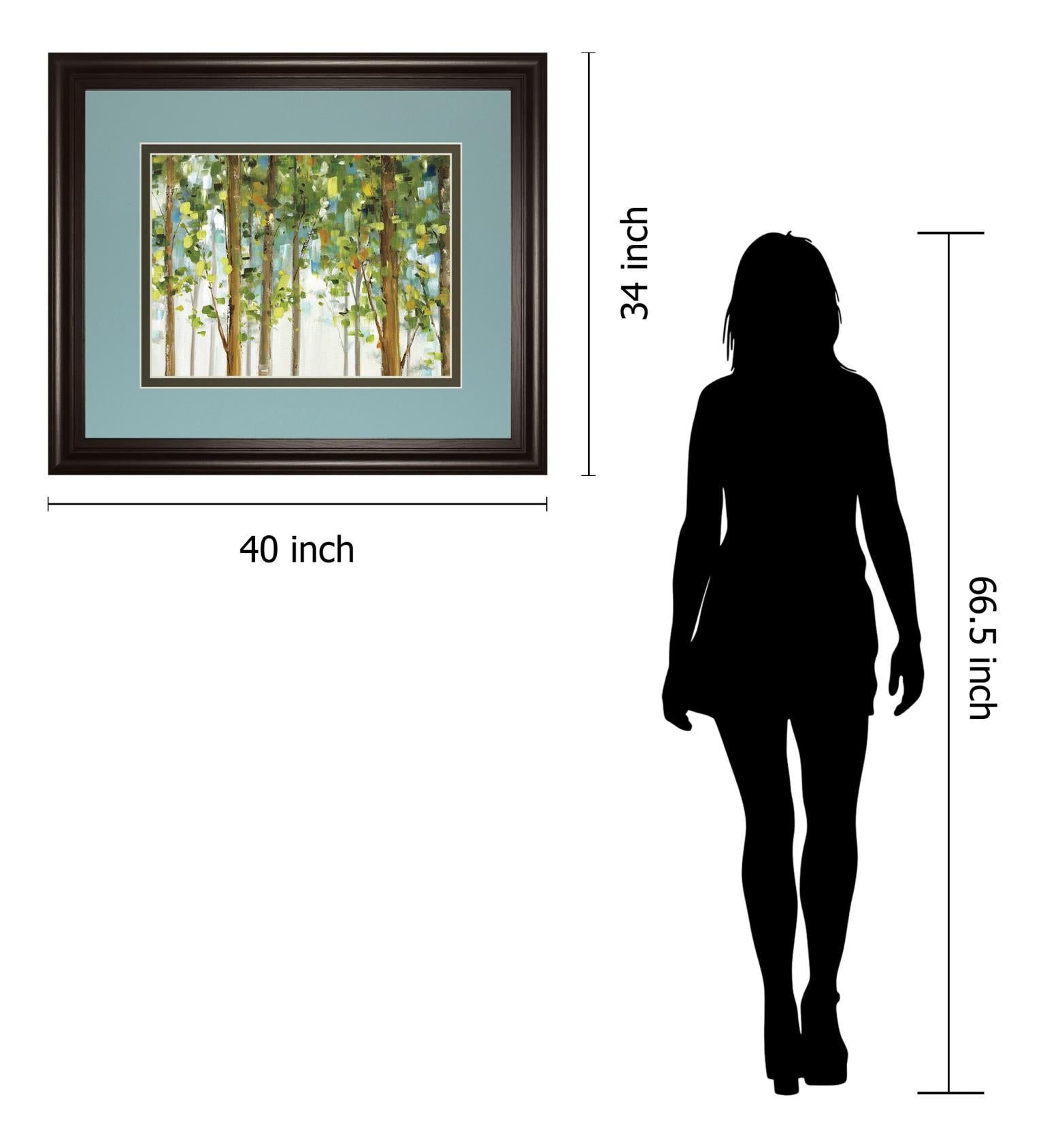 Forest Study I Crop By Lisa Audit 34X40 Framed Print