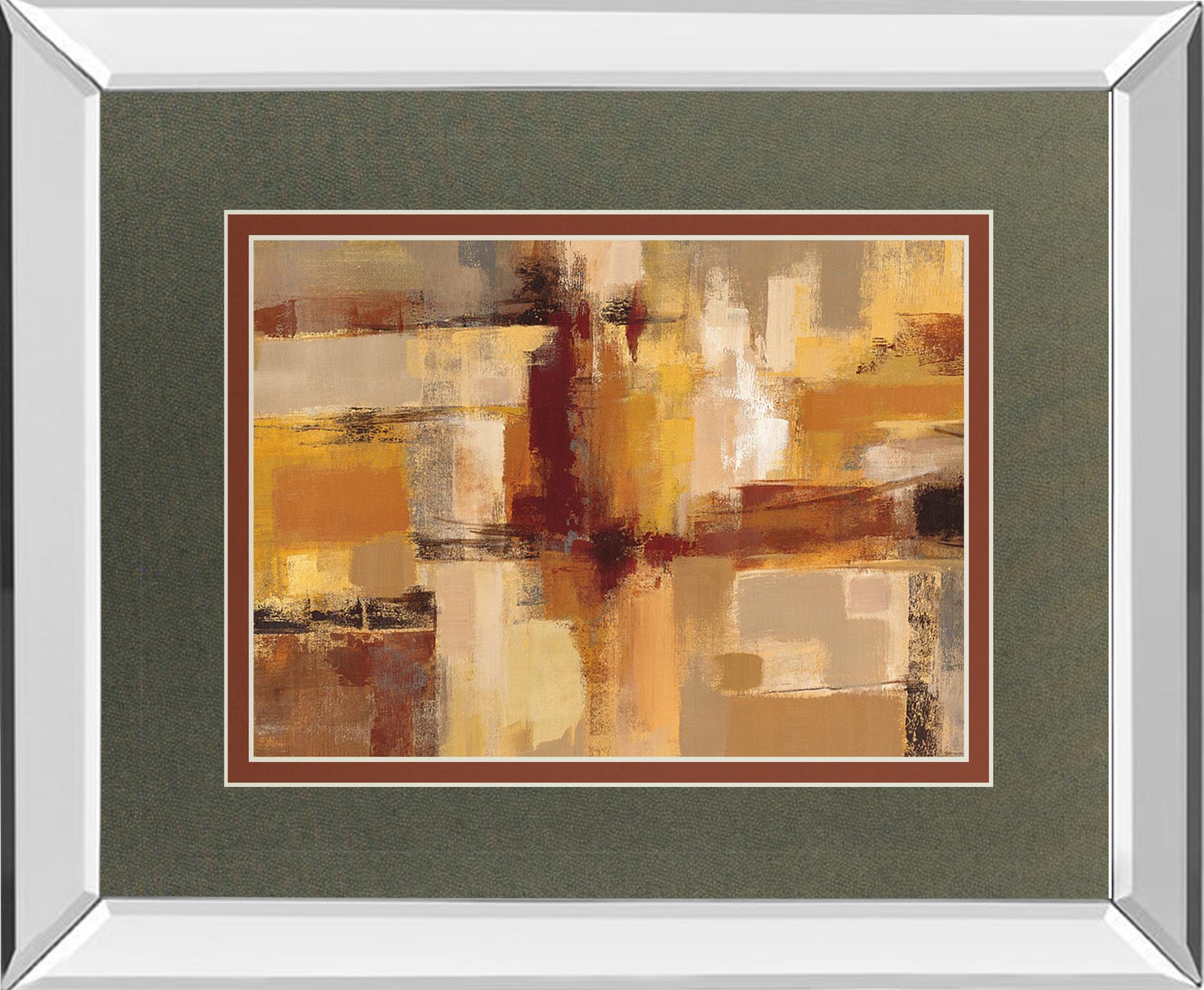 Mirrored Frame Sandcastles By Silvia Vassileva 34X40 Mirror Frame Print