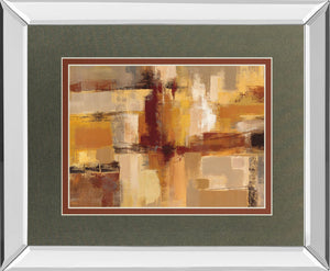 Mirrored Frame Sandcastles By Silvia Vassileva 34X40 Mirror Frame Print